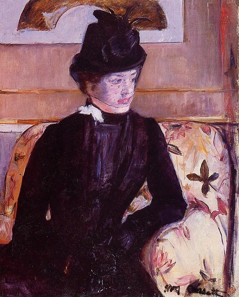 Mary Cassatt - 193, Ritratto di Madame J (Giovane donna in nero), Baltimora Museum of Art